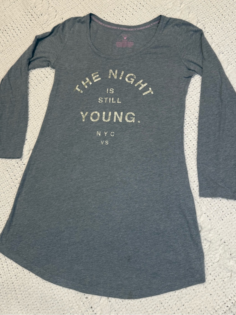 Victoria’s Secret "The Night Is Still Young" Graphic Sleep Shirt